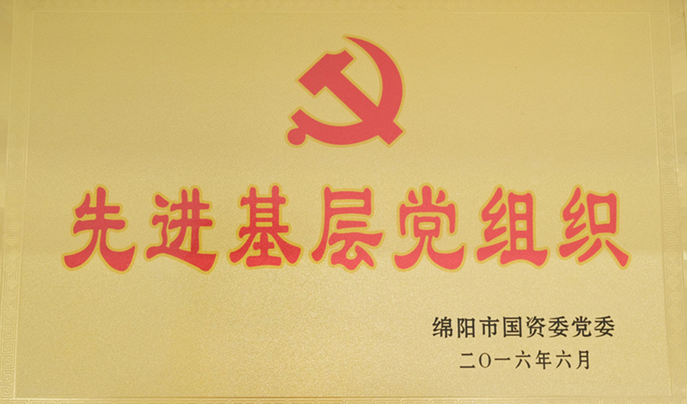2016年度綿陽(yáng)市國(guó)資委黨委先進(jìn)基層黨組織